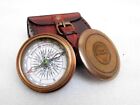Antiker Messing Taschengedicht Kompass Mit Graviertem Taschenkompass