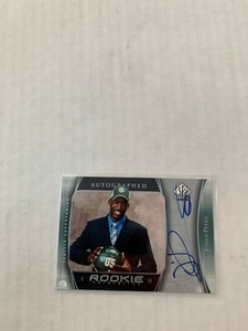 Johan Petro 2005-06 SP Authentic Rookie Auto Card #129 Serial #0562/1299