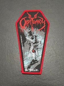 Obituary Cause Of Death Patch for jacket t-shirt Iron on Clothing Woven Badge 