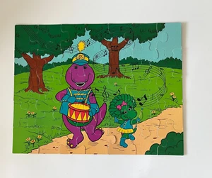 Vintage 1993 Barney Floor Puzzle 35 Pieces *COMPLETE* 17 X 22 Age 4-6 - Picture 1 of 8