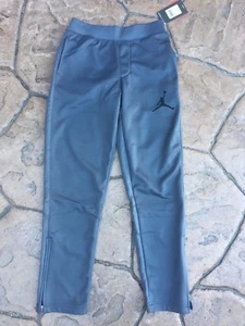 Jordan boys grey zipper Therma-FIT Jogger Basketball Pants 953090 Medium - Picture 1 of 4