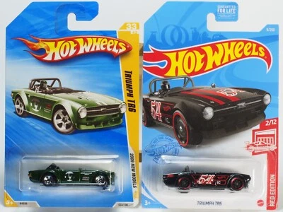 Hot Wheels Triumph TR6 2009 New Models and 2021 Target Red Edition - Image 1 of 4