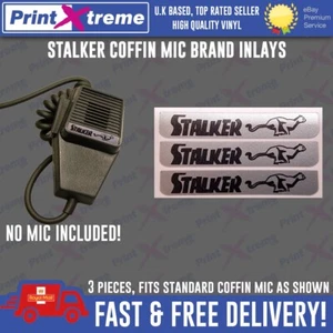 STALKER cb radio COFFIN MIC INLAY STICKER Decal self adhesive NO MIC INCLUDED! - Imagen 1 de 5