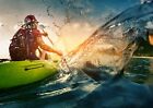 Awesome Adventure Kayak Poster Print Size A4 / A3 Water Sports Poster Gift #8208