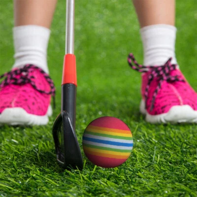 MARKENLOS 20pcs 42mm Golfs Rainbow Ball Indoor Golfs Hitting Putting Practice Aids