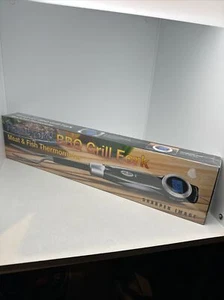 Sharper Image Rainproof BBQ Grill Fork, Meat & Fish Thermometer, New Sealed - Picture 1 of 6
