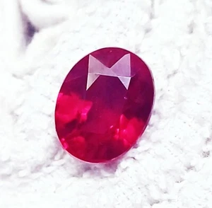Natural Red Ruby Oval Shape 7.70 Ct Certified Loose Gemstone - Imagen 1 de 6
