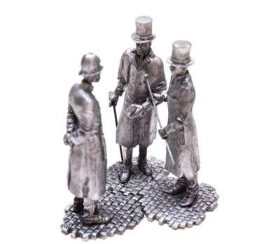 Tin 54mm Sherlock Holmes, Lestrade, Dr. Watson. Sir Arthur Conan Doyle stories - Image 1 of 4