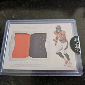 Patch maglia Bradley Chubb Rookie 2018 impeccabile 2 colori indossata dal gioco /20 $RARA$ - Foto 1 di 2