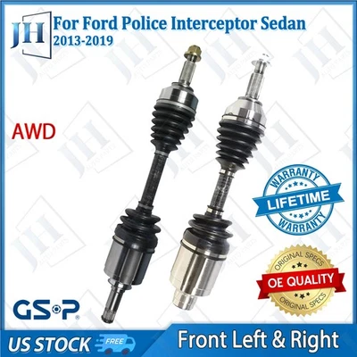 OE Front Pair CV Axle Shaft Set For 2013-19 Ford Police Interceptor Sedan AWD - Image 1 of 4