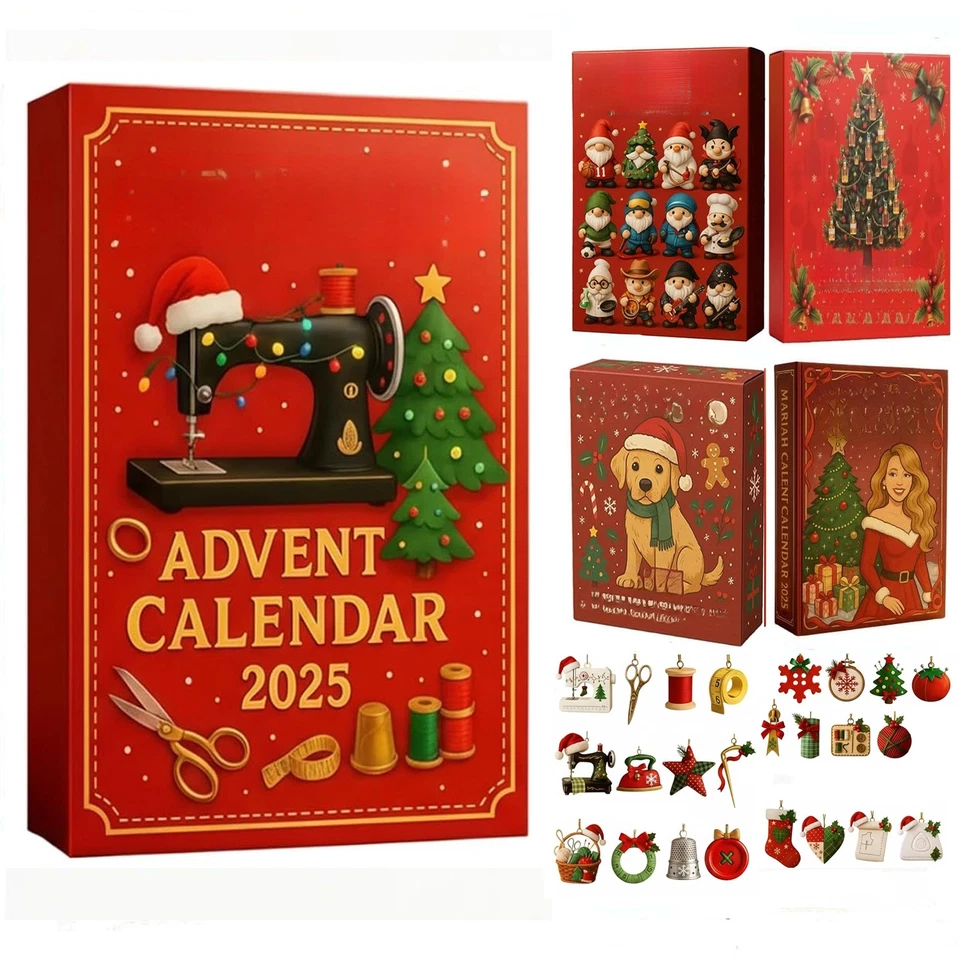 MARKENLOS Sewing Advent Calendar 2025 24 Day Christmas Countdown Calendar Blind Box