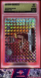 2024 Panini Mosaic #272 Jayden Daniels Mosaic Graded 10 RC - Picture 1 of 2