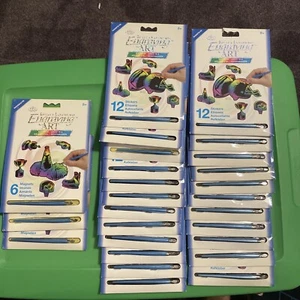 Royal & Langnickel Rainbow Engraving Art Kit Lot Stickers (23) And Magnets (3) - Picture 1 of 3