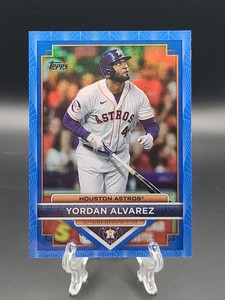 2023 Topps Flagship Collection Yordan Alvarez BLUE FOIL 01/50 PARALLEL ASTROS
