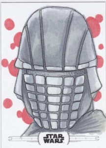 2020 Star Wars Chrome Perspectives Sketch Card Vicrul by Logan Monette - Picture 1 of 2