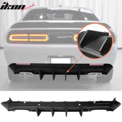 DIFFUSEUR INFÉRIEUR DE PARE-CHOCS ARRIÈRE IKON V2 - NOIR (CHALLENGER 2015-2023) - Photo 1/4