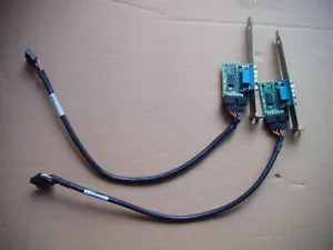Lot de 2 HP 2ème port série Z4 G4 profil complet avec câble 628646-001 012711-001 - Photo 1/6