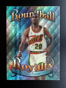 1998 Topps Finest Gary Payton Roundball Royalty *REFRACTOR* MINT* mit Beschichtung - Bild 1 von 2