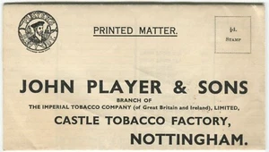 JOHN PLAYER, NOTTINGHAM, ZIGARETTEN - Werbung Ganzsache - Bild 1 von 4