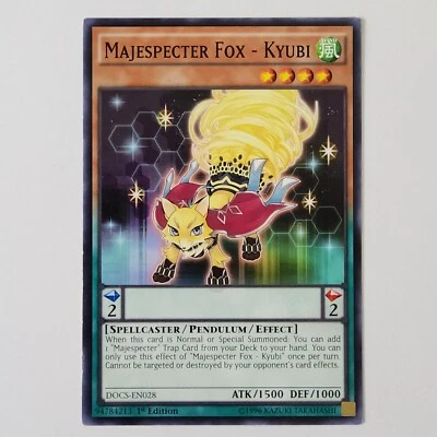 Majespecter Fox - Kyubi - DOCS-EN028 - VLP/NM - Common - 1st ed - Yugioh - Image 1 of 2