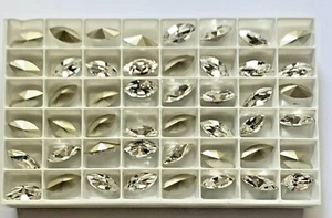 6 piezas Swarovski 4228 cristal 15x7 mm lámina lanzadera diamantes de imitación - Imagen 1 de 2