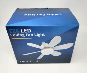 E26 Base LED Socket Ceiling Fan Light 16.6" with Remote - Picture 1 of 7