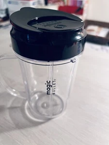 Magic Bullet 12-16 oz Flip Top To Go Replacement Cup Mug with Handle - Picture 1 of 6
