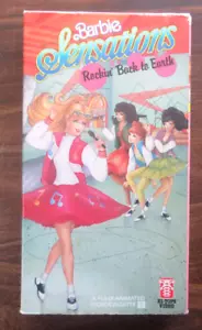 Barbie Sensations Rockin' Back to Earth VHS 1987 Tape Vintage Animation Video - Imagen 1 de 2