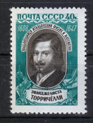 Russia 1959 MNH Mi 2194 Sc 2165 Evangelista Torricelli , Italian physicist ** - Image 1 of 2