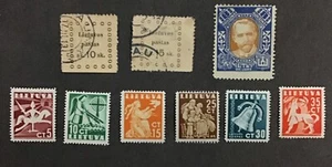 Lithuania 1919-1940 VF MH & Used Sc#20-21, 119b, 317-322, (W47) - Picture 1 of 2