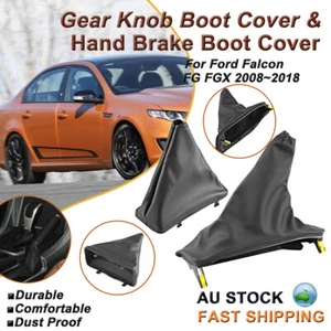 For Ford Falcon FG FGX XR6 XR8 G6E FPV 08-18 T Bar Handle + Handbrake Boot Cover - Picture 1 of 14