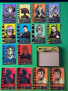 STAR WARS CELEBRATION 1999 DENVER LIMITED EDITION BADGES SET--SIGNED +Bonus - Picture 1 of 7