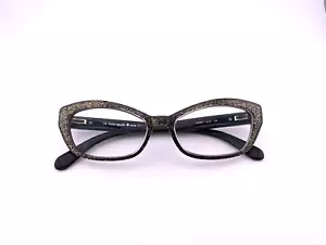 Kate Spade Eyeglasses, Frames Only, Cristi 0JLQ, 50-16-135, Plastic, Black/Gold - Picture 1 of 15