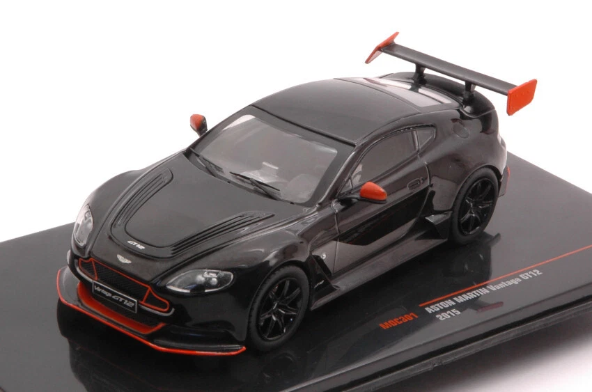 Ixo Model ASTON MARTIN VANTAGE GT 12 2015 BLACK-ORANGE 1:43 - Immagine 1 di 1