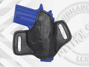 Premium Quality Black Open Top Pancake Style OWB Holster Fits Sig Sauer P238 - Picture 1 of 6
