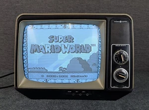 General Electric CRT TV XB2450SD 10" 1977 Black & White Portable GE VTG TESTED - Picture 1 of 17