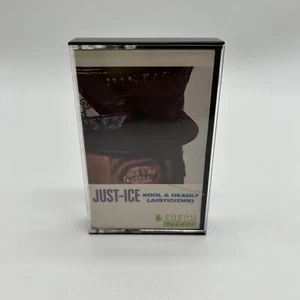 Just-Ice- Kool & Deadly- Justicizms HTF Rap Cassette Tape 1987 Fresh Records - Picture 1 of 7