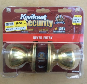 Vintage Kwikset Security Door Lock and Key - Picture 1 of 6