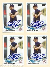 AUSTIN AUNE Signed/Autographed 2013 TOPPS PRO DEBUT CARD New York Yankees w/COA