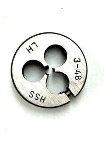 3-48 x 13/16" OD HIGH SPEED STEEL Round Adjustable Die UNC LEFT HAND JAPAN - Picture 1 of 4