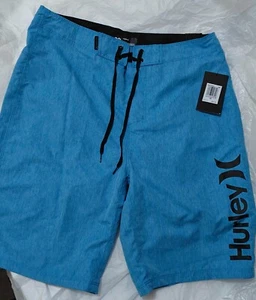 Hurley OAO Heather 21” Mens Boardshorts Swim Shorts Size 30 Blue - Picture 1 of 7