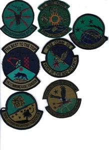PATCH USAF COMMUNICATIONS SQ GROUPING OF 7 AS SHOWN DB-15 BAG 4 - Picture 1 of 1