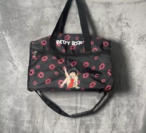 Borsa Betty Boop stile borsone con tracolla staccabile labbra rosse - Foto 1 di 9