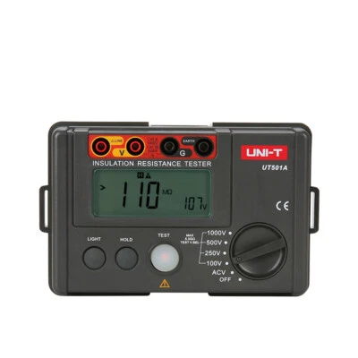 UNI-T UT501A Insulation Resistance Megohmmeter Voltmeter 1000V Test LCD - Bild 1 von 4