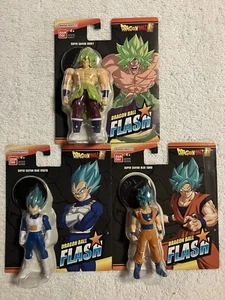 Bandai Namco DBZ Dragon Ball Z Flash Lot Super Saiyan Blue Vegeta, Goku & Broly - Picture 1 of 1