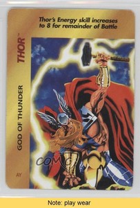 1995 Marvel Overpower Collectible Card Game Thor (God of Thunder) #AY READ 0b5