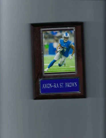 AMON-RA ST. BROWN PLAQUE DETROIT LIONS FOOTBALL NFL Cover