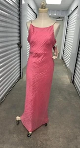 L.A. GLO 7/8 90’s Pink Prom Dance Formal Dress NWT Needs Strap Repair - Picture 1 of 5