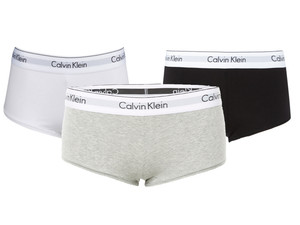 Calvin Klein Damen Hotpants 3er Pack Unterwäsche Slips Frauen Unterhosen