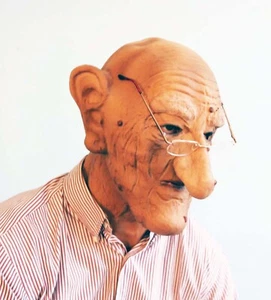 Old Man Mask Latex foam Made in USA by MakupArtist - Picture 1 of 7